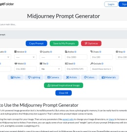 Midjourney Prompt Generator: Helps You Build The Perfect Prompt!