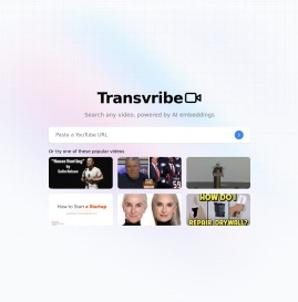 Transvribe | Ask any video any qustion