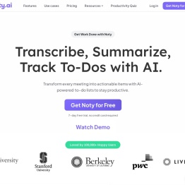 Noty.ai - Meeting transcription software
